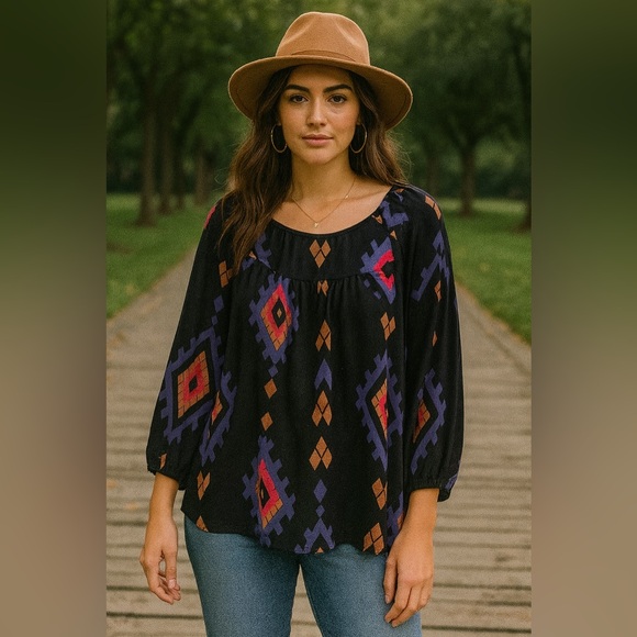 Lucky Brand pullover blouse. - Picture 1 of 4